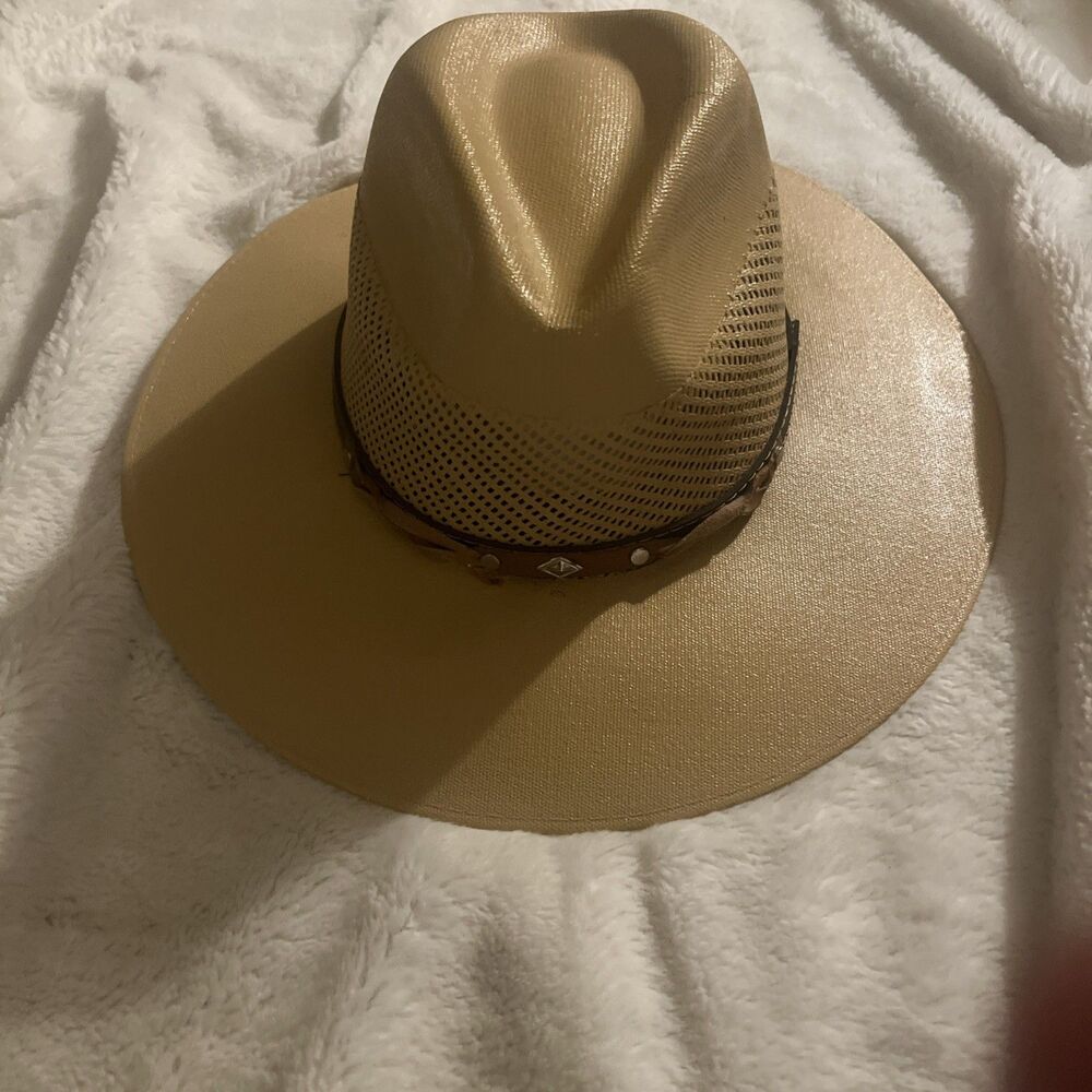 Mexican Western Cowboy Hat Unisex Small/Medium Molded Hard Plastic